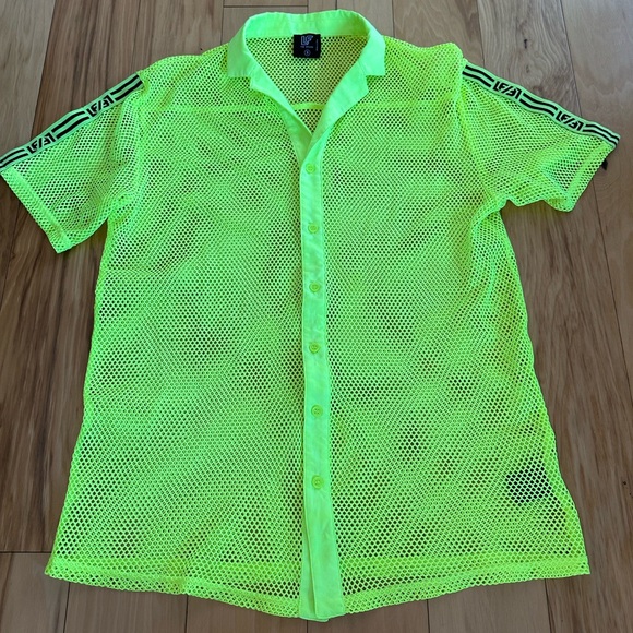 LF The Brand,  Digital Neon Mesh Top size S - Picture 7 of 9